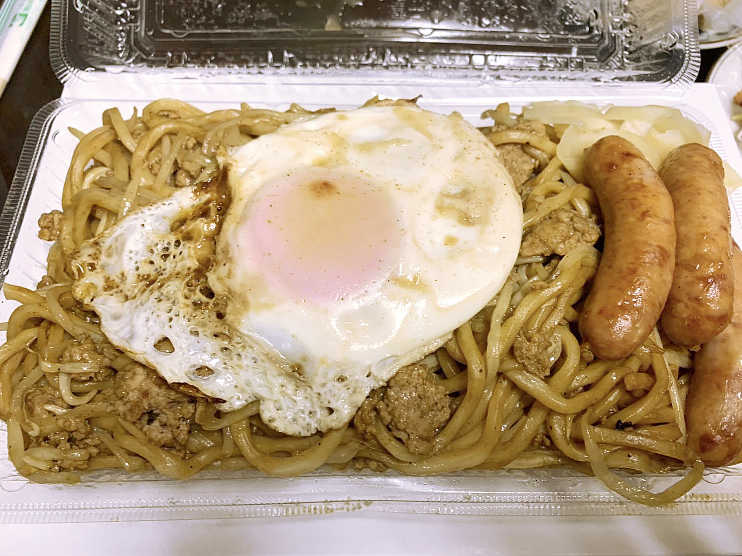 太麺ひき肉焼きそば おおし屋